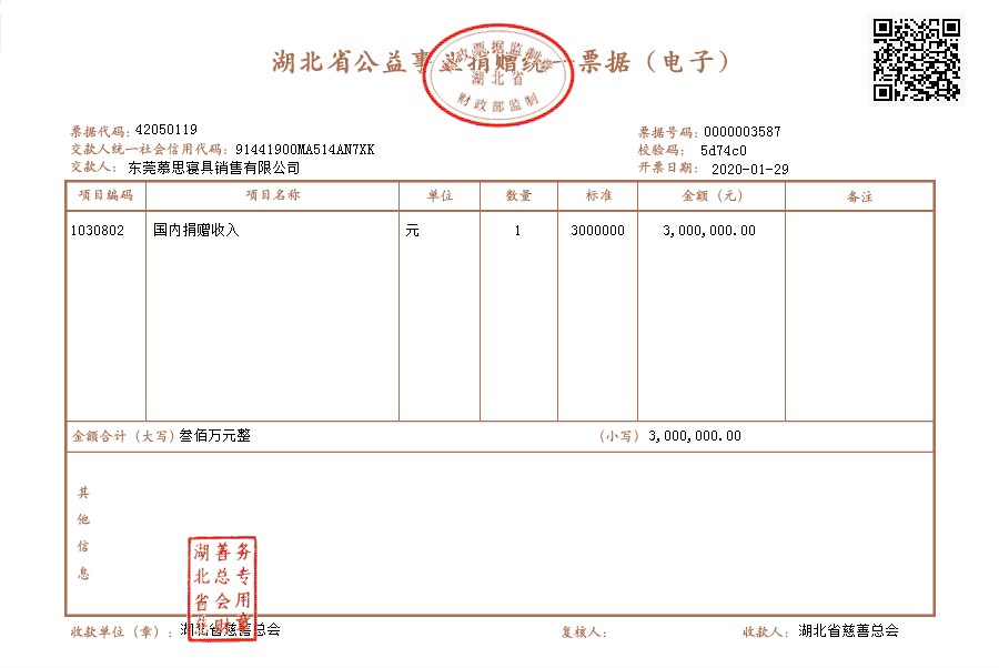 支援武汉英雄城，慕思“再”行动！